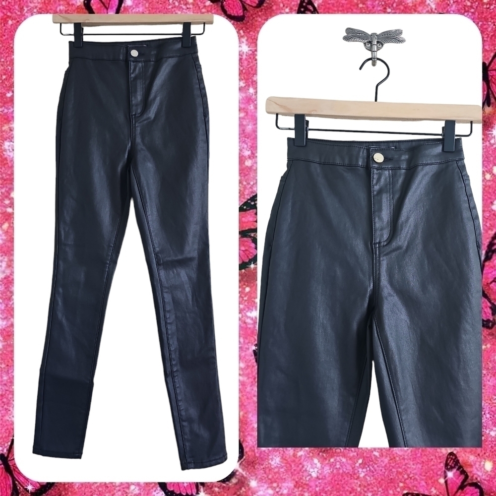 NWT - LIPSY LONDON COATED SELENA HIGH RISE JEANS
